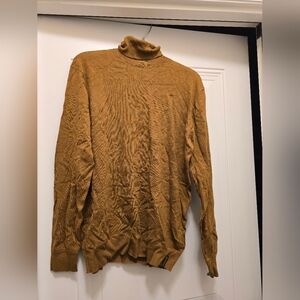 Men's Tan Turtleneck Sweater